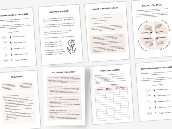 Worry Time Worksheets for Anxiety (7-Page PDF) | My Thriving Mind