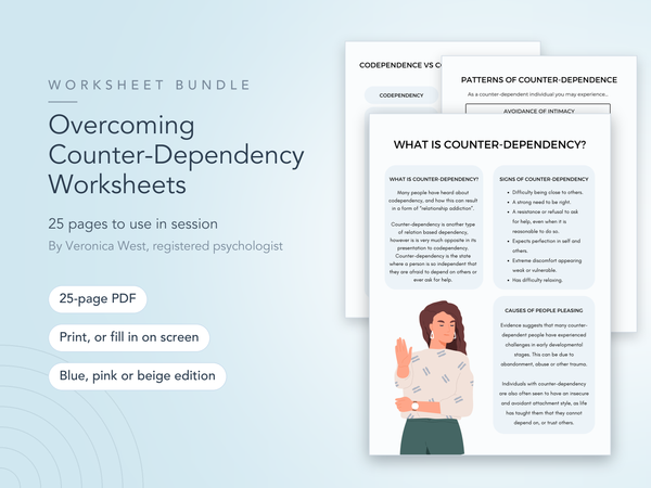 Overcoming Counter-Dependency Worksheets