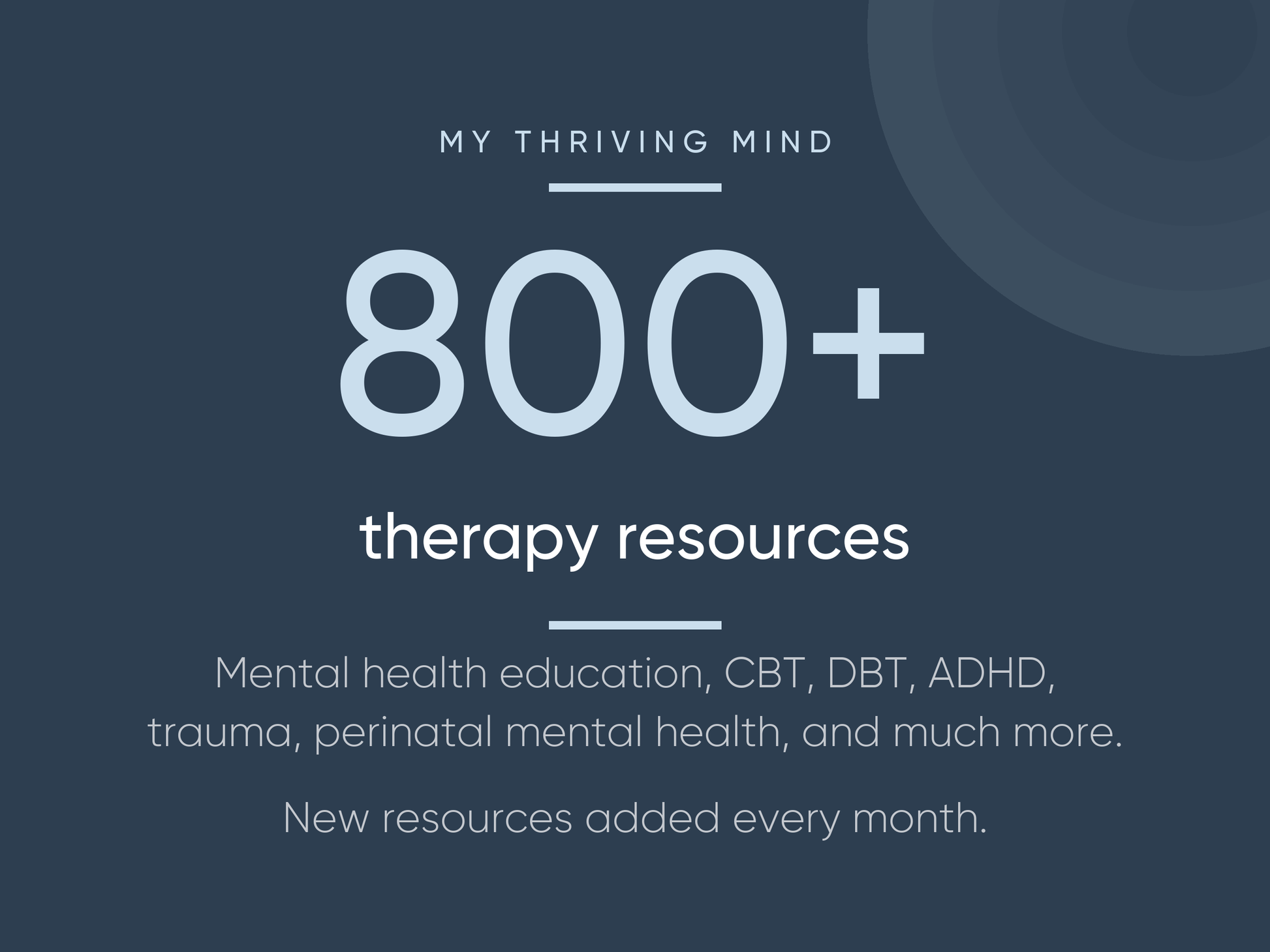 Therapy Resource Library Subscription Hero