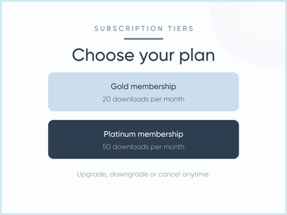 Therapy Resource Library Subscription Tiers